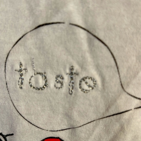 Taste Clothing Junior Cap Sleeve V Neck with Sparkle Embroidery - Picture 2 of 6